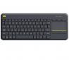 Logitech Wireless Touch Keyboard K400 plus, USB, US