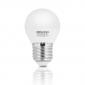 WE LED žárovka SMD2835 G45 E27 5W teplá bílá