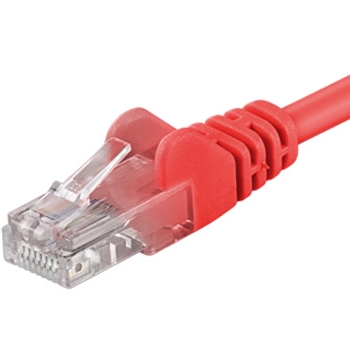Patch kabel UTP RJ45-RJ45 level CAT6, 10m, červená
