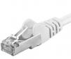 Premiumcord Patch kabel CAT6a S-FTP, RJ45-RJ45, AWG 26/ 7 1m, bílá