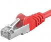 Premiumcord Patch kabel CAT6a S-FTP, RJ45-RJ45, AWG 26/ 7 0, 25m červená