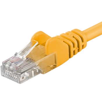 Patch kabel UTP RJ45-RJ45 level 5e 5m žlutá