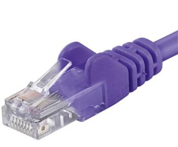 Patch kabel UTP RJ45-RJ45 level 5e 1m fialová
