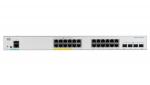 Catalyst C1000-24FP-4G-L, 24x 10/ 100/ 1000 Ethernet PoE+ ports and 370W PoE budget, 4x 1G SFP uplin