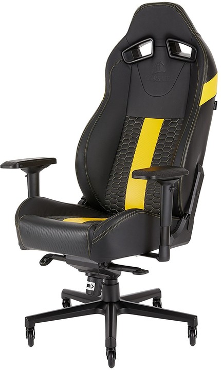 CORSAIR gaming chair T2, černá/ žlutá