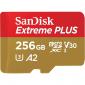 SanDisk Extreme PLUS microSDXC 256GB 200MB/ s +ada.